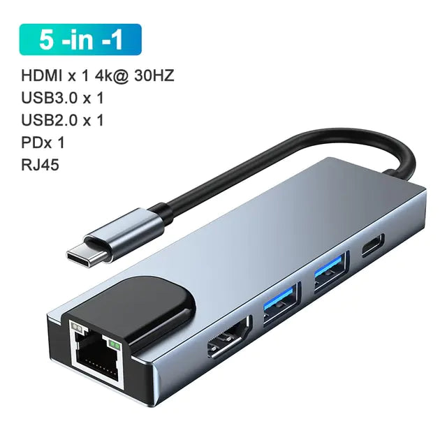 Estación de Acoplamiento Multi-Hub USB-C