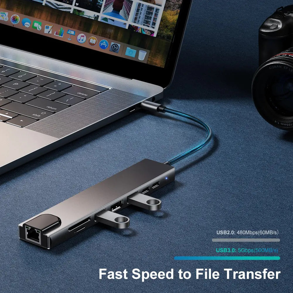 Estación de Acoplamiento Multi-Hub USB-C