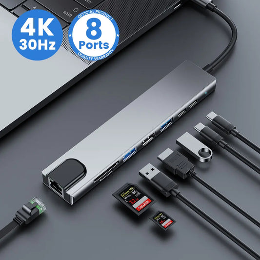 Estación de Acoplamiento Multi-Hub USB-C