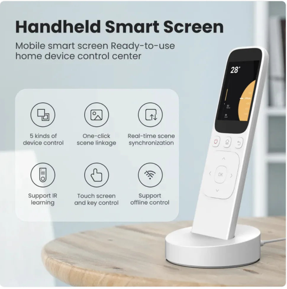 Control Remoto para Hogar Inteligente con Base de Carga