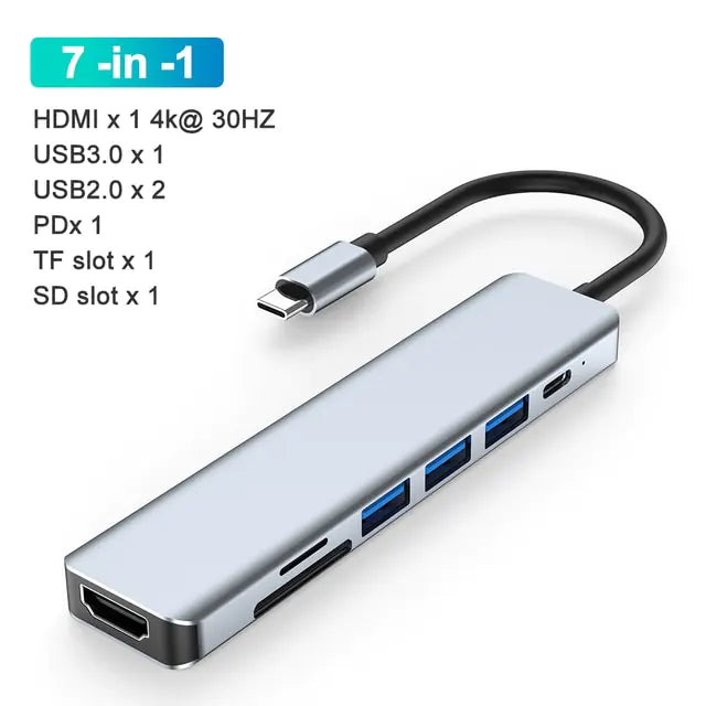 Estación de Acoplamiento Multi-Hub USB-C