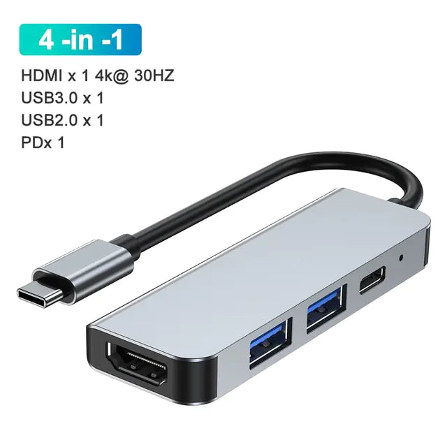 Estación de Acoplamiento Multi-Hub USB-C